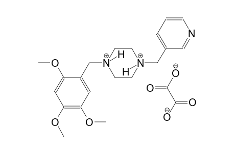 1-(3-pyridinylmethyl)-4-(2,4,5-trimethoxybenzyl)piperazinediium oxalate