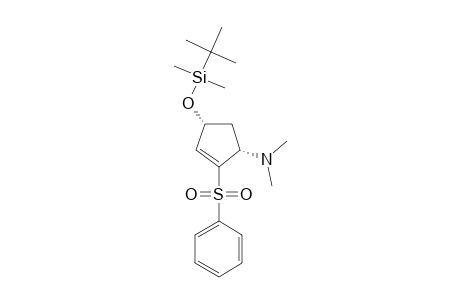 (1S,4R)-cis-4-(tert.-Butyldimethylsiloxy)-1-(dimethylamino)-2-(phenylsulfonyl)-2-cyclopentene