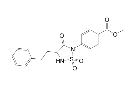 Methyl 4-[4'-(2"-phenylethyl)-1',1',3'-trioxo-1-.lambda( 6).,2,5-thiadiazolan-2'-yl]-benzoate