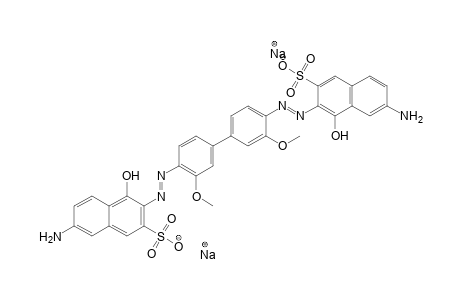 2-Naphthalenesulfonic acid, 6-amino-3-[[4'-[(6-amino-1-hydroxy-3-sulfo-2-naphthalenyl)azo]-3,3'-dimethoxy[1,1'-biphenyl]-4-yl]azo]-4-hydroxy-, disodium salt