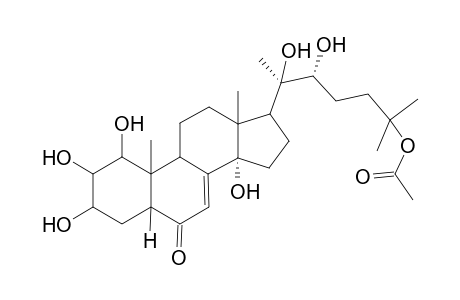 5-Oxo-1,2,3,6b-tetrahydroxy-9-[1',5'-dimethyl-1',2'-dihydroxy-5'-acetoxyhexyl]-9a,11b-dimethyl-(perhydro)-.delta.(6,6a)-indano[1,2-e]naphthalene