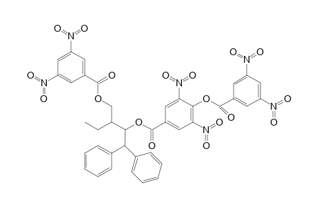 4-{3',5'-Dinitrobenzoyloxy)-3-[(3',5'-dinitrobenzoyloxy)methyl]-1,1-diphenylpentan-2-yl 3,5-dinitrobenzoate
