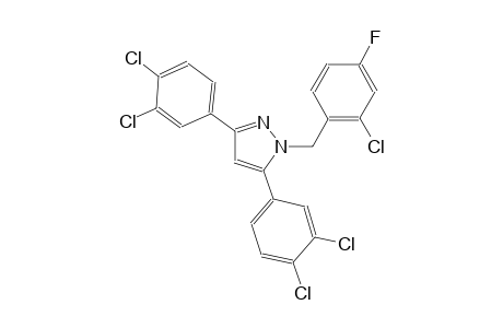 1-(2-chloro-4-fluorobenzyl)-3,5-bis(3,4-dichlorophenyl)-1H-pyrazole