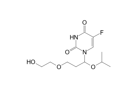 5-Fluoranyl-1-[3-(2-hydroxyethyloxy)-1-propan-2-yloxy-propyl]pyrimidine-2,4-dione