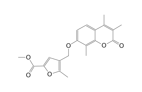 methyl 5-methyl-4-{[(3,4,8-trimethyl-2-oxo-2H-chromen-7-yl)oxy]methyl}-2-furoate