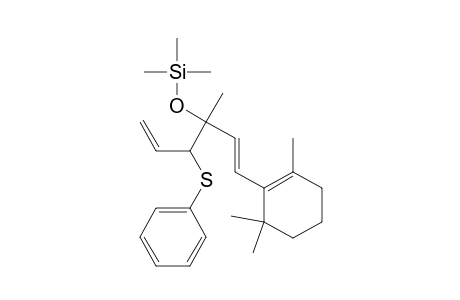 (5E)-4-methyl-3-(phenylthio)-6-(2,6,6-trimethyl-1-cyclohexen-1-yl)-4-[(trimethylsilyl)oxy]-1,5-hexadiene