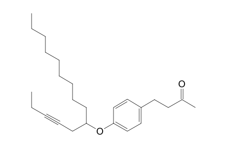 4-(4-(pentadec-3-yn-6-yloxy)phenyl)butan-2-one