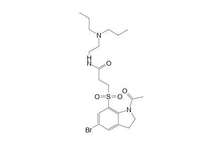 propanamide, 3-[(1-acetyl-5-bromo-2,3-dihydro-1H-indol-7-yl)sulfonyl]-N-[2-(dipropylamino)ethyl]-