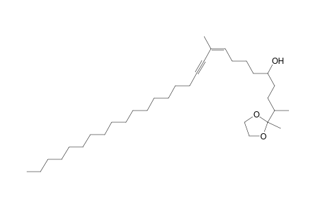 1,3-Dioxolane-2-butanol, .delta.,2-dimethyl-.alpha.-(5-methyl-4-tricosen-6-ynyl)-