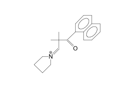 1-(2-Methyl-2-[1-naphthoyl]-propylidene)-pyrrolidinium cation