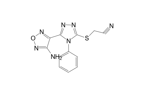 Acetonitrile, 2-[[5-(4-amino-1,2,5-oxadiazol-3-yl)-4-phenyl-4H-1,2,4-triazol-3-yl]thio]-