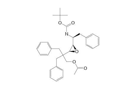 (3S,4S,5S)-2,2-DIBENZYL-5-((TERT.-BUTOXYCARBONYL)-AMINO)-3,4-EPOXY-6-PHENYLHEXYL-ACETATE