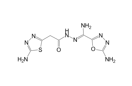 1,3,4-thiadiazole-2-acetic acid, 5-amino-, 2-[(Z)-amino(5-amino-1,3,4-oxadiazol-2-yl)methylidene]hydrazide
