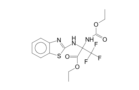 Ethyl 2-(2-benzothiazolylamino)-2-[(ethoxycarbonyl)amino]-3,3,3-trifluoropropionate