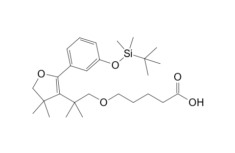 5-(3-tert-Butyldimethylsilyloxyphenyl)-4-(7-carboxy-1,1-dimethyl-3-oxaheptyl)-3,3-dimethyl-2,3-dihydrofuran