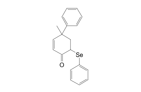 4-Methyl-4-phenyl-6-phenylseleno-2-cyclohexen-1-one