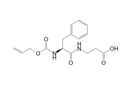 N-[N'-(Allyloxycarbonyl)phenylalanyl]-.beta.-alanine