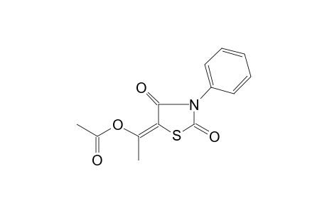 acetic acid [(1E)-1-(2,4-diketo-3-phenyl-thiazolidin-5-ylidene)ethyl] ester