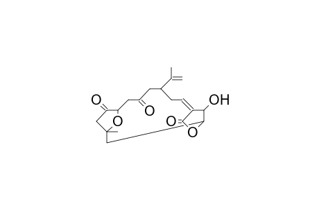 (4R*,8S*,11R*,13S*,14R*)-14-Hydroxy-4-isopropenyl-11-methyl-6,9-dioxo-8,11-epoxy-cyclotetradec-1-ene-1,13-carbolactone