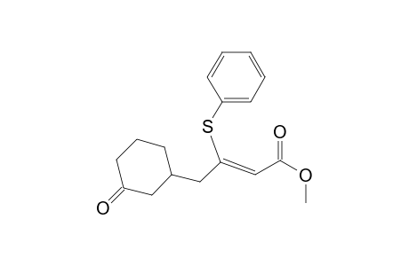 Methyl 3-(phenylthio)-4-(3-oxocyclohexyl)but-2-enoate (Z)