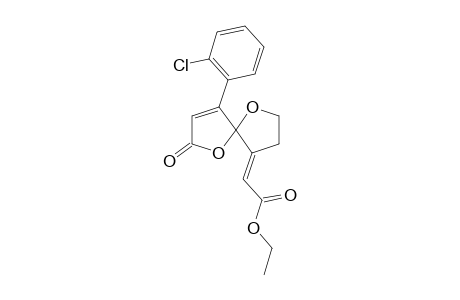 1,6-Dioxa-4-(o-chlorophenyl)-9-(ethoxycarbonylmethylene)spiro[4.4]non-3-en-2-one