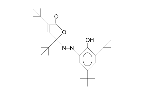 3,5-Di-tert-butyl-2-hydroxy-1-(azo-[2,4-di-tert-butyl-furan-5-on-2-yl])-benzene