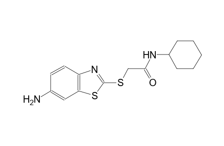 2-[(6-amino-1,3-benzothiazol-2-yl)sulfanyl]-N-cyclohexylacetamide