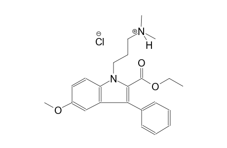1H-indole-1-propanaminium, 2-(ethoxycarbonyl)-5-methoxy-N,N-dimethyl-3-phenyl-, chloride