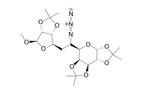 Methyl (1,2:3,4:9,10-tri-O-isopropylidene-6-azido-6,7-dideoxy-L-glycero-L-manno-.alpha.,D-galacto-undecodialdo-1,5-pyranoside)-11,8-.beta.-furanoside