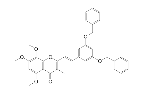 2-[(E)-2-(3,5-dibenzoxyphenyl)vinyl]-5,7,8-trimethoxy-3-methyl-chromone