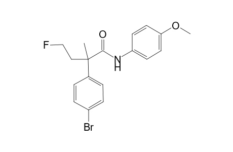 2-(4-Bromophenyl)-4-fluoro-N-(4-methoxyphenyl)-2-methylbutanamide