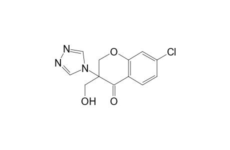 7-Chloro-3-hydroxymethyl-3-(4H-1,2,4-triazol-4-yl)-4H-1-benzopyran-4-one