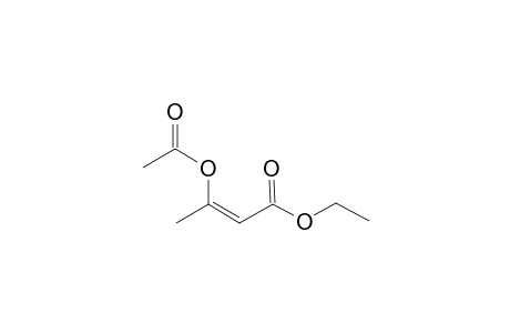 2-Butenoic acid, 3-(acetyloxy)-, ethyl ester