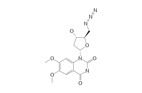1-(5-AZIDO-2,5-DIDEOXY-alpha-D-ERYTHRO-PENTO-FURANOSYL)-6,7-DIMETHOXY-QUINAZOLINE-2,4-(1H,3H)-DIONE