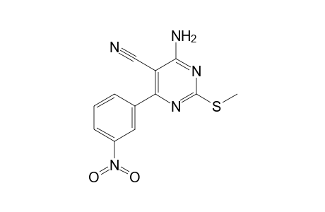 4-Amino-6-(3-nitrophenyl)-2-methylthiopyrimidine-5-carbonitrile