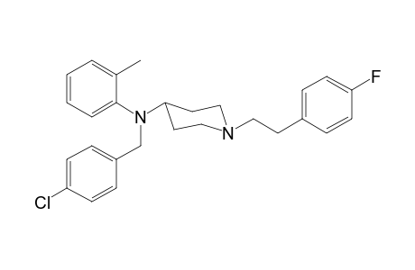 N-4-Chlorobenzyl-1-[2-(4-fluorophenyl)ethyl]-N-2-methylphenylpiperidin-4-amine