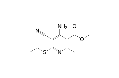 4-Amino-5-cyano-6-ethylsulfanyl-2-methyl-nicotinic acid methyl ester
