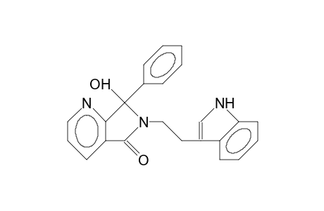 5H-Pyrrolo[3,4-b]pyridin-5-one, 6,7-dihydro-7-hydroxy-6-[2-(1H-indol-3-yl)ethyl]-7-phenyl-