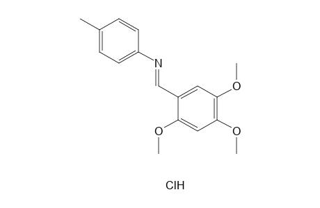 N-(2,4,5-TRIMETHOXYBENZYLIDENE)-p-TOLUIDINE, HYDROCHLORIDE