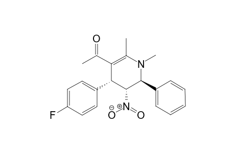 1-((4R,5R,6S)-4-(4-fluorophenyl)-1,2-dimethyl-5-nitro-6-phenyl-1,4,5,6-tetrahydropyridin-3-yl)ethanone
