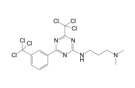 s-Triazine, 2-((3-(dimethylamino)propyl)amino)-4-(trichloromethyl)-6-(.alpha.,.alpha.,.alpha.-trichloro-m-tolyl)-
