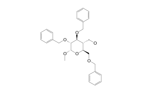 METHYL-2,3,6-TRI-O-BENZYL-4-DEOXY-4-HYDROXYMETHYL-ALPHA-D-GLUCOPYRANOSIDE