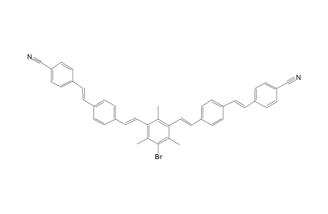 4-[(E)-2-[4-[(E)-2-[3-bromo-5-[(E)-2-[4-[(E)-2-(4-cyanophenyl)ethenyl]phenyl]ethenyl]-2,4,6-trimethylphenyl]ethenyl]phenyl]ethenyl]benzonitrile