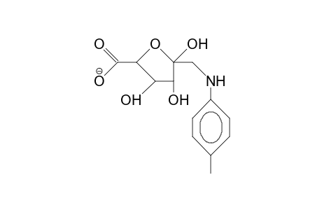 1-Deoxy-1-(P-toluidino).beta.-D-fructofuranuroate anion