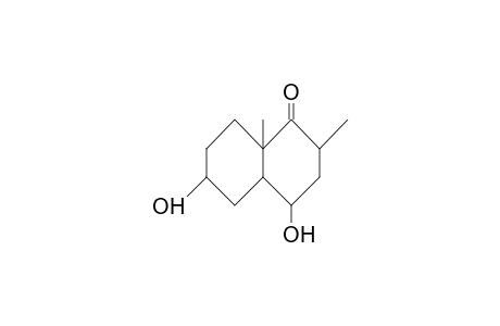 4a,6b-Dihydroxy-2a,8ab-dimethyl-1-oxo-trans-decalin