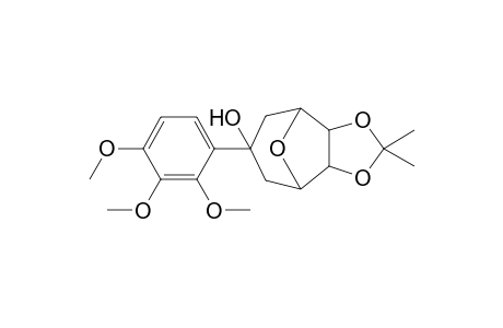6,7-Isopropylidenedioxy-3-[2',3',4'-trimethoxyphenyl]-8-oxabicyclo[3.2.1]octan-3-ol