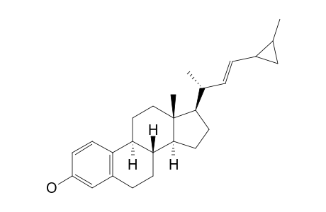 (22E)-24,26-Cyclo-19-norcholesta-1,3,5(10),22-tetraen-3-ol