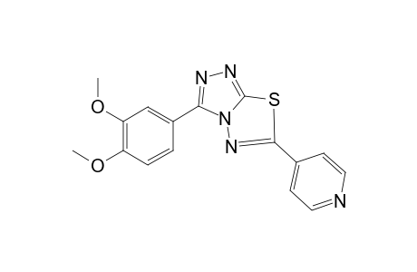 [1,2,4]Triazolo[3,4-b][1,3,4]thiadiazole, 3-(3,4-dimethoxyphenyl)-6-(4-pyridinyl)-