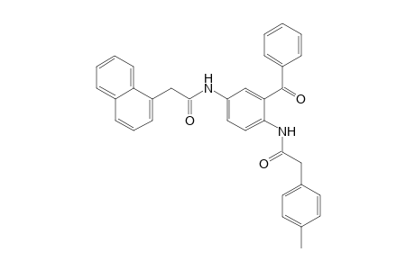 2-(4-Methylphenyl)-N-[4-(2-naphthalen-1-ylethanoylamino)-2-(phenylcarbonyl)phenyl]ethanamide