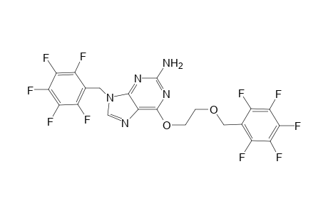N(9)-pentafluorobenzyl-O(6)-[2-(pentafluorobenzyloxy)ethyl]guanine